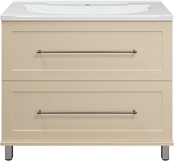 Misty Тумба с раковиной Марта 100 бежевая – фотография-1